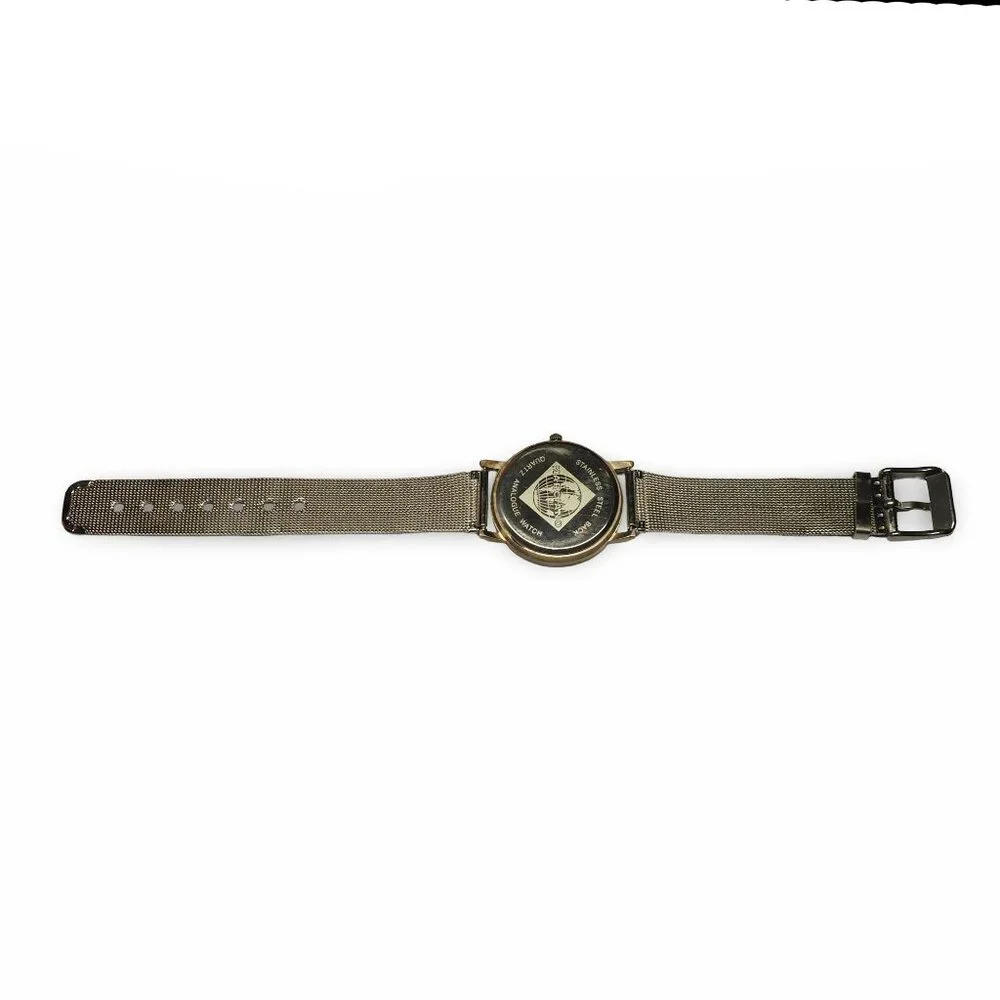 Marciano‎ (Guess) Que Vintage Mesh Band Unisex Watch- Silver - Needs Battery